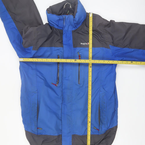 Regatta Men's Blue Waterproof Hiking Jacket L Taped Seams Windproof