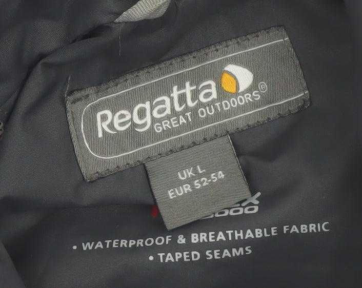 Regatta Men's Blue Waterproof Hiking Jacket L Taped Seams Windproof