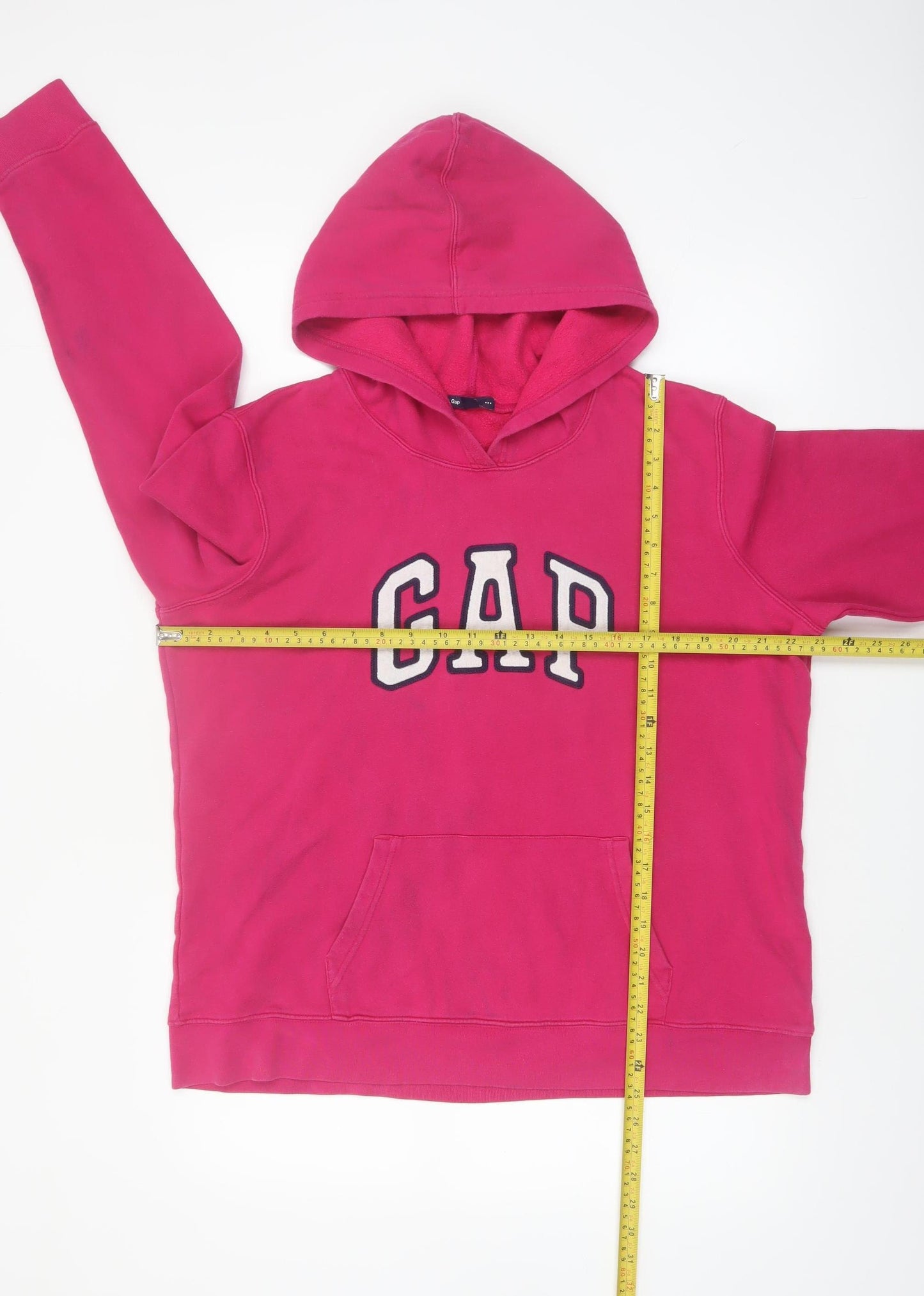GAP Womens Pink Pullover Hoodie XL Logo Casual Sweatshirt