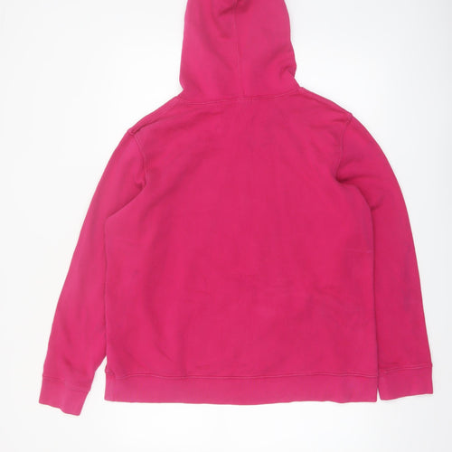 GAP Womens Pink Pullover Hoodie XL Logo Casual Sweatshirt