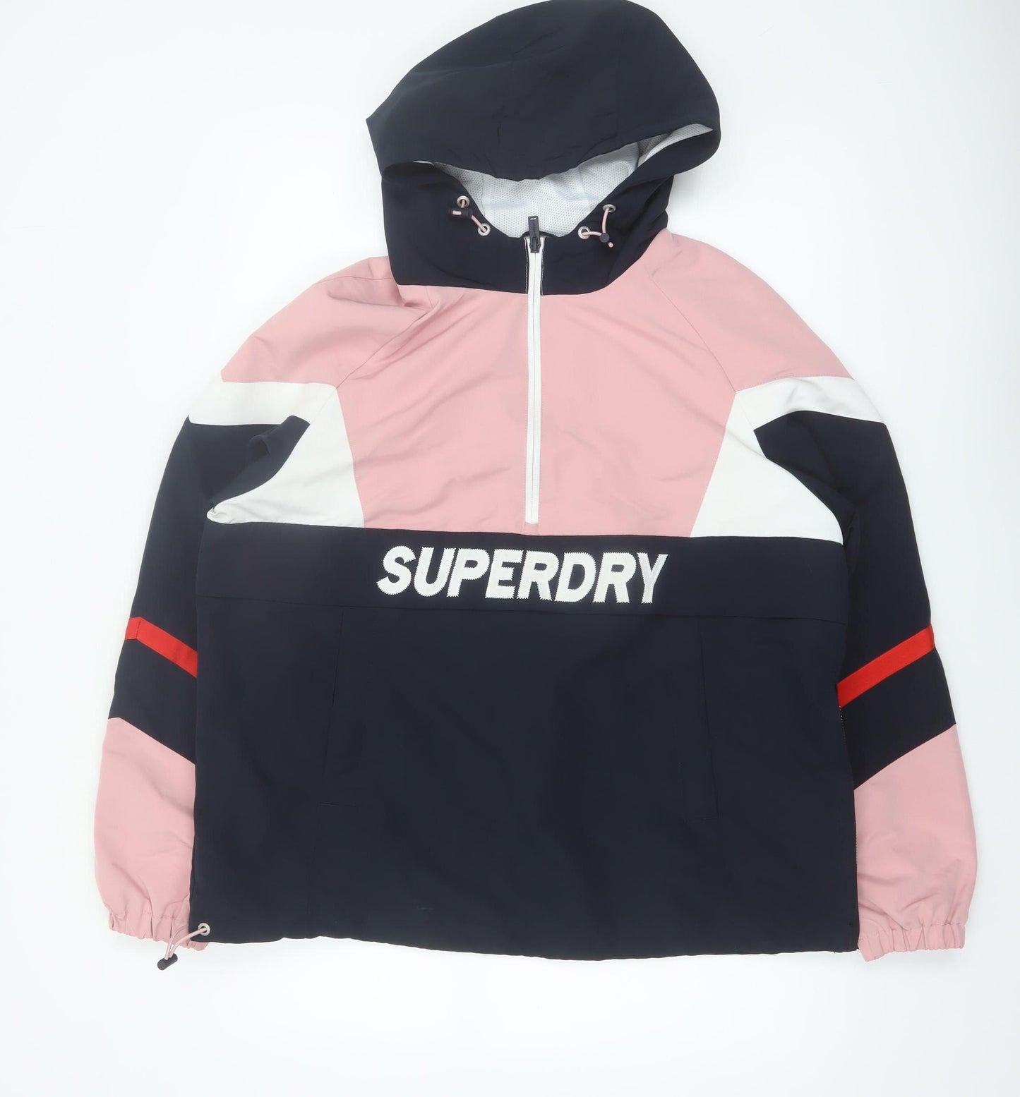 Superdry Women's Multicoloured Hooded Anorak Jacket UK 14