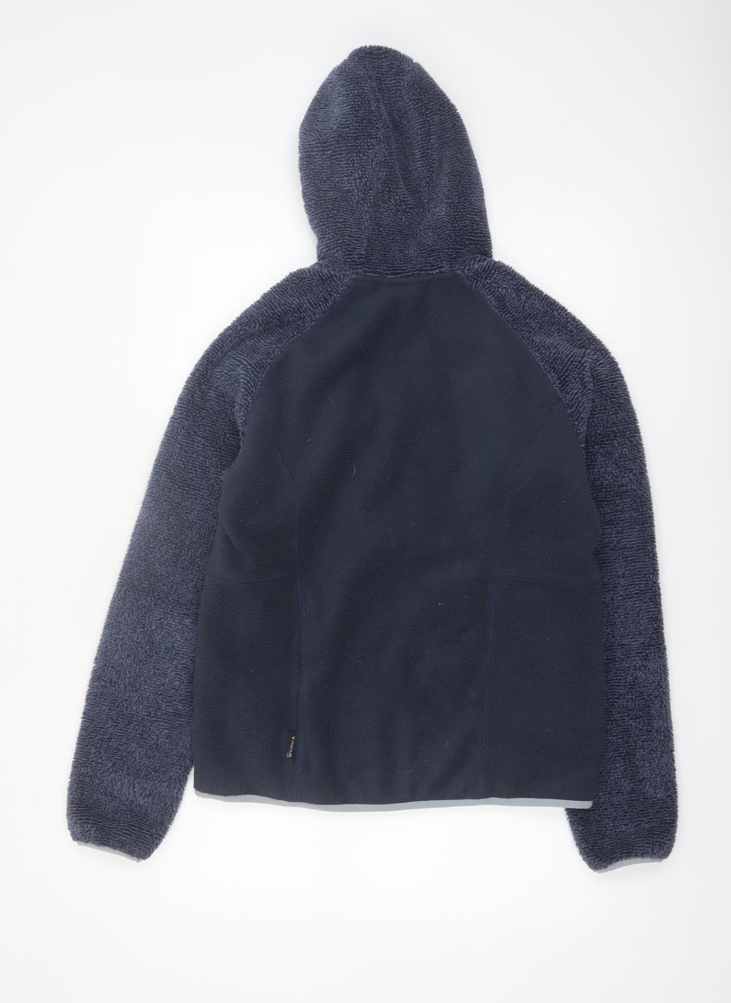 Jack Wolfskin Women's Navy Hooded Full Zip Fleece Hoodie Size 14/16