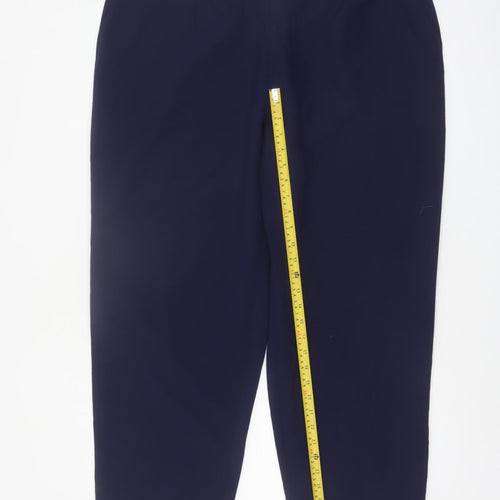 Sara Neal Women's Plus Navy Blue Cropped Stretch Trousers Size 22-24