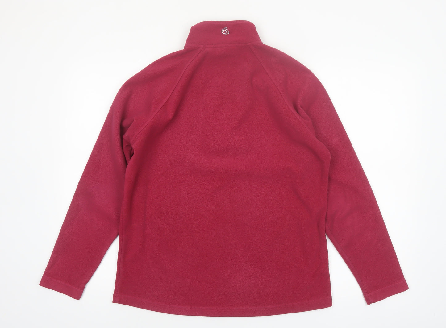 Craghoppers Women's Red Fleece 1/2 Zip Pullover Sweatshirt UK 12