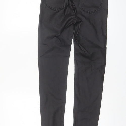 Stradivarius Women Black Slim Fit Skinny Trousers UK 8