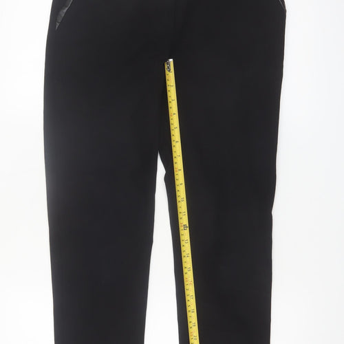 BOSS Women's Black Size 8 Slim Fit Tailored Trousers