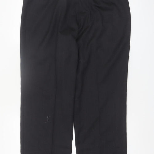 Brook Taverner Womens Black Wool Blend Dress Pants Size 16R