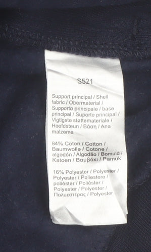 Lacoste Men Blue Regular Fit Full Zip Cotton Jacket L
