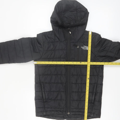 The North Face Boys Black Hooded Puffer Jacket Size 12-13 Years