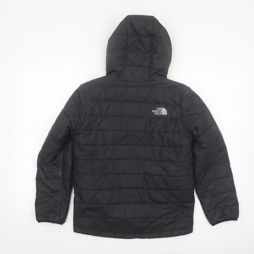 The North Face Boys Black Hooded Puffer Jacket Size 12-13 Years