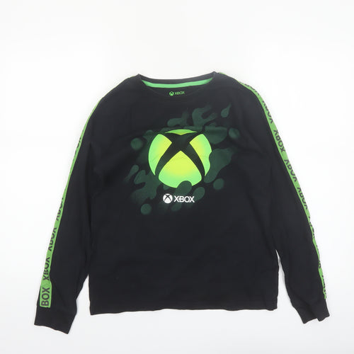 Next Boys Black Xbox Long Sleeve Cotton T-Shirt 12 Years
