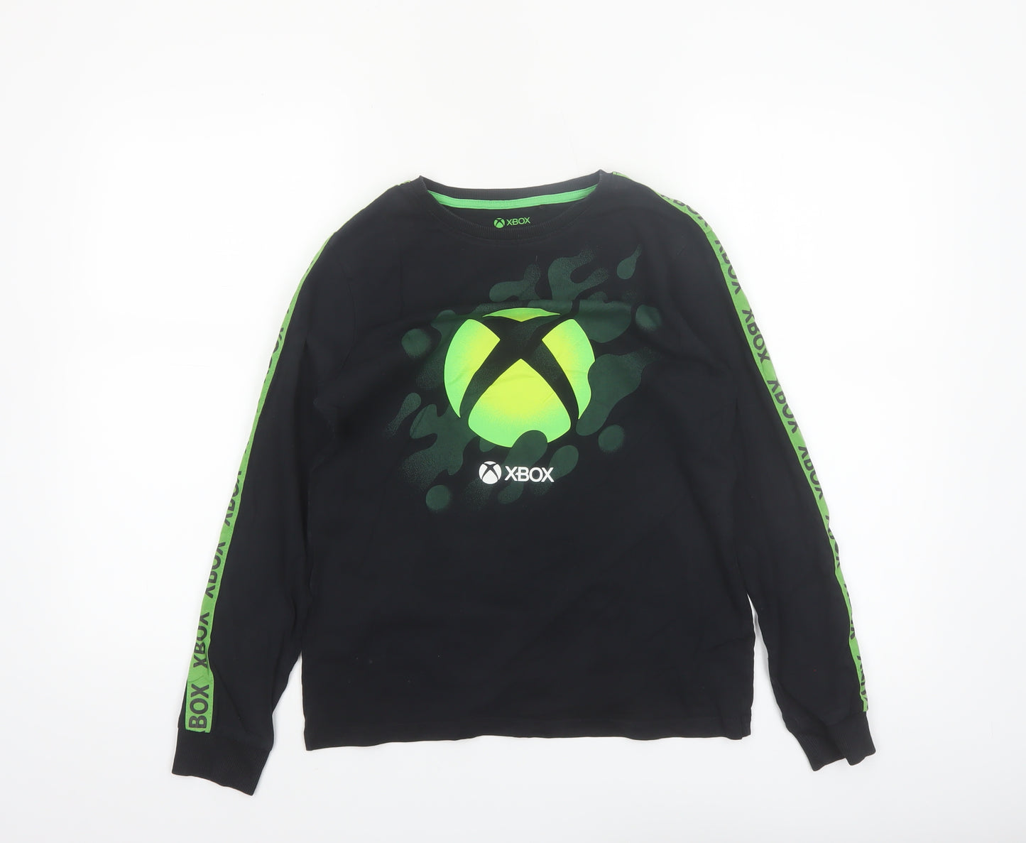 Next Boys Black Xbox Long Sleeve Cotton T-Shirt 12 Years