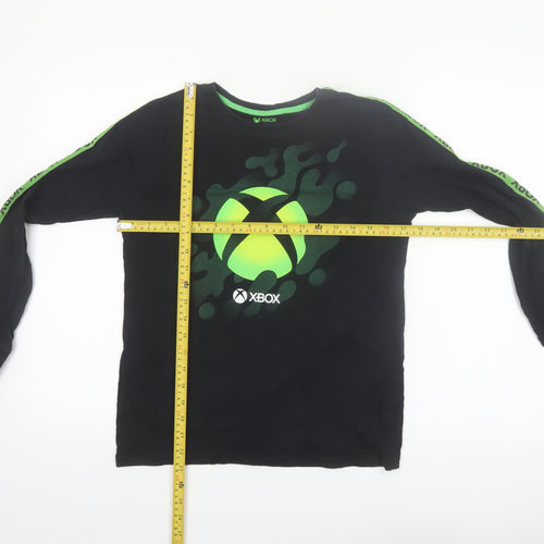 Next Boys Black Xbox Long Sleeve Cotton T-Shirt 12 Years