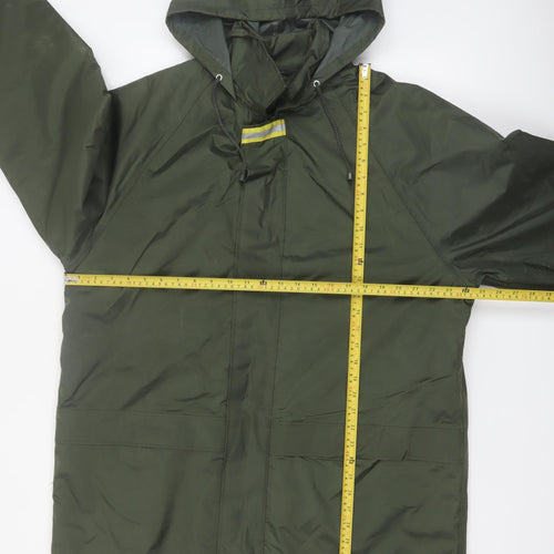 Marks and Spencer Men's Green L Hooded Waterproof Rain Coat Jacket