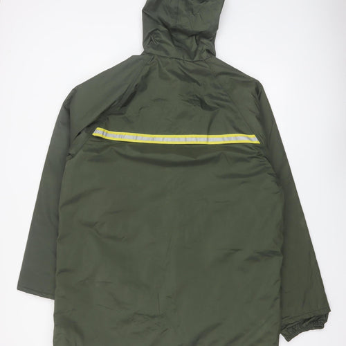 Marks and Spencer Men's Green L Hooded Waterproof Rain Coat Jacket