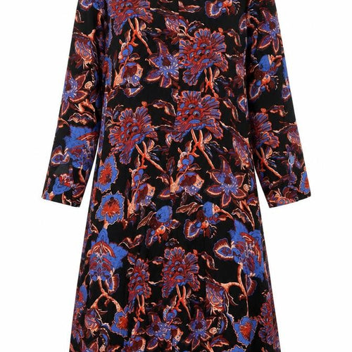 Whistles Women's Multicoloured Floral Midi A-Line Dress Size 10