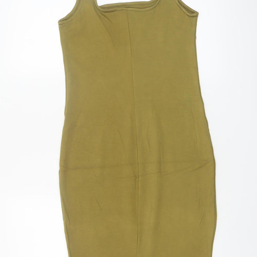 Pimkie Women’s Green Bodycon Knee Length Sleeveless Dress Size 12