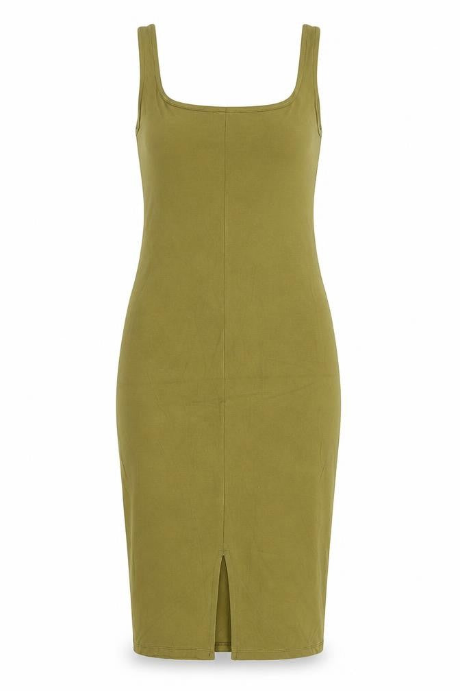 Pimkie Women’s Green Bodycon Knee Length Sleeveless Dress Size 12