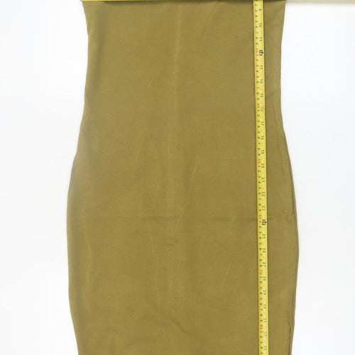 Pimkie Women’s Green Bodycon Knee Length Sleeveless Dress Size 12