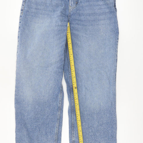 Marks and Spencer Women Blue Straight Leg Jeans Size 12 Regular