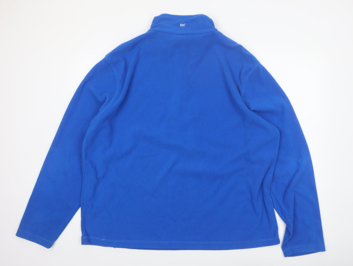 Regatta Mens Blue 1/4 Zip Fleece Sweatshirt 2XL Outdoor Pullover
