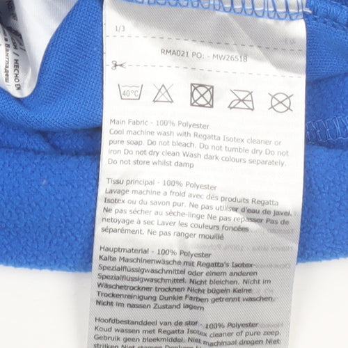 Regatta Mens Blue 1/4 Zip Fleece Sweatshirt 2XL Outdoor Pullover