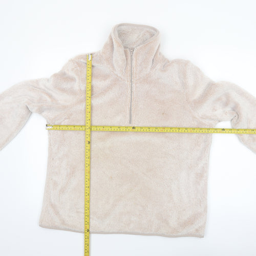Equestrian Women’s Beige Fleece Pullover Sweatshirt Size 16/18