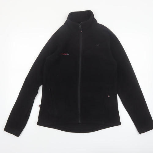 Mountain Life Women's Black Fleece Full Zip Jacket Size 8