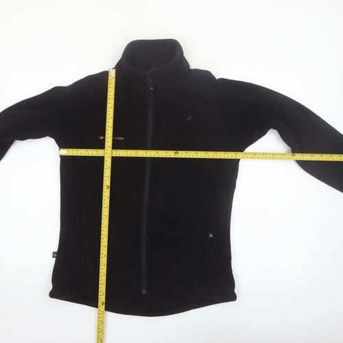 Mountain Life Women's Black Fleece Full Zip Jacket Size 8