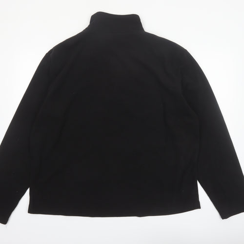 Regatta Men's Black 2XL Fleece 1/4 Zip Pullover Sweatshirt