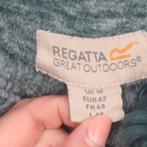 Regatta Great Outdoors Women’s Green Pullover Hoodie UK 16 Polyester