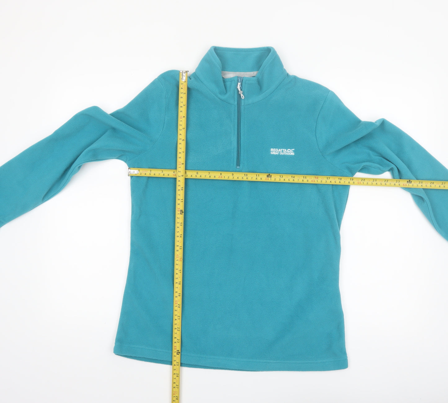 Regatta Great Outdoors Women's Blue 1/2 Zip Fleece Pullover UK 12