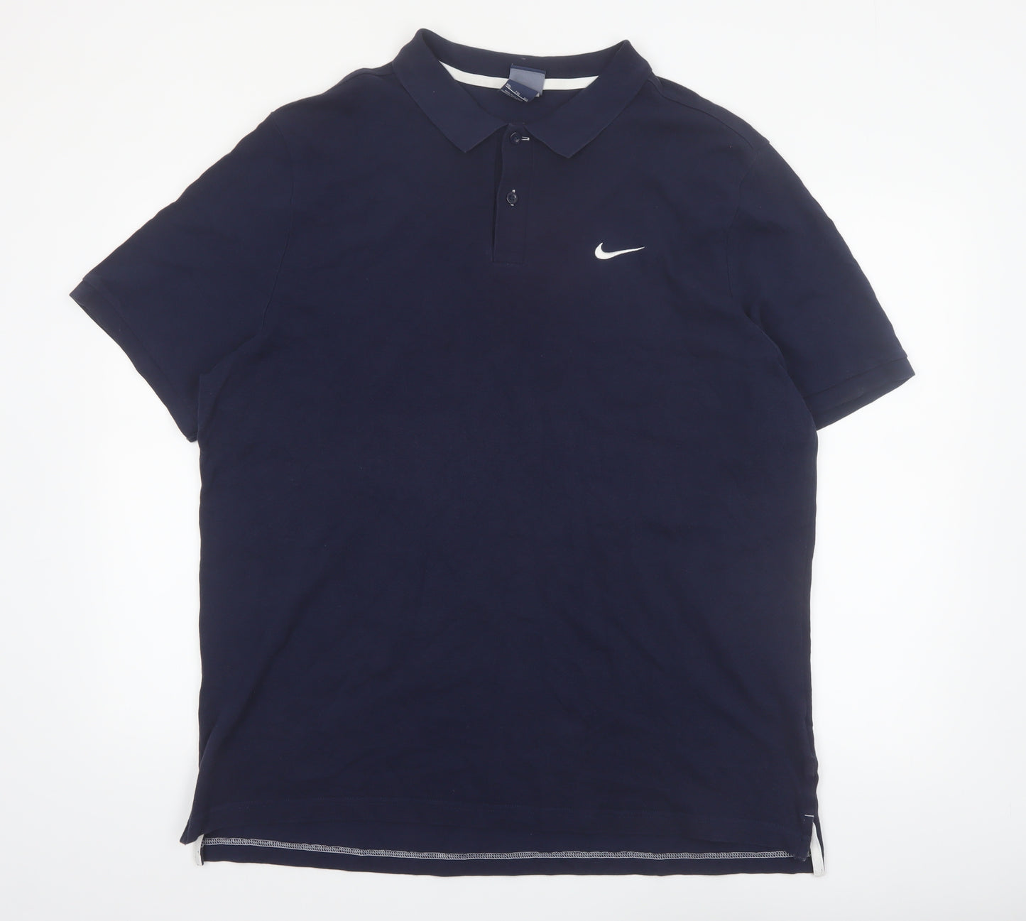 Nike Men's Blue 2XL Cotton Polo Shirt Short Sleeve Sports Top