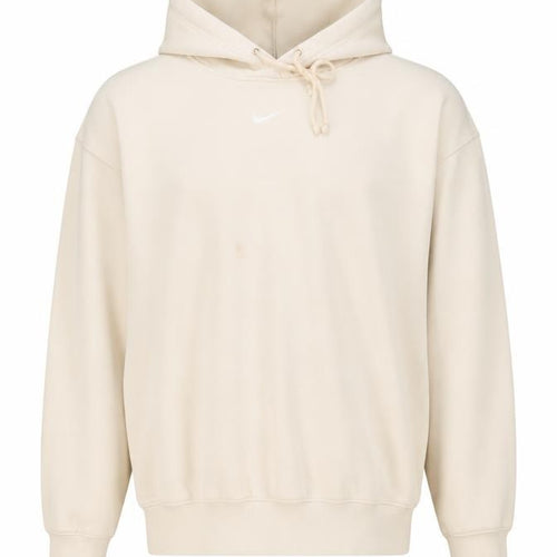 Nike Men’s Beige Pullover Hoodie M Regular Fit Fleece Hooded Sweatshirt