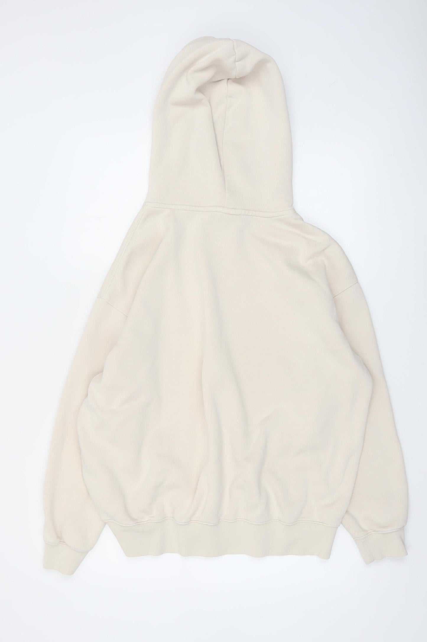Nike Men’s Beige Pullover Hoodie M Regular Fit Fleece Hooded Sweatshirt