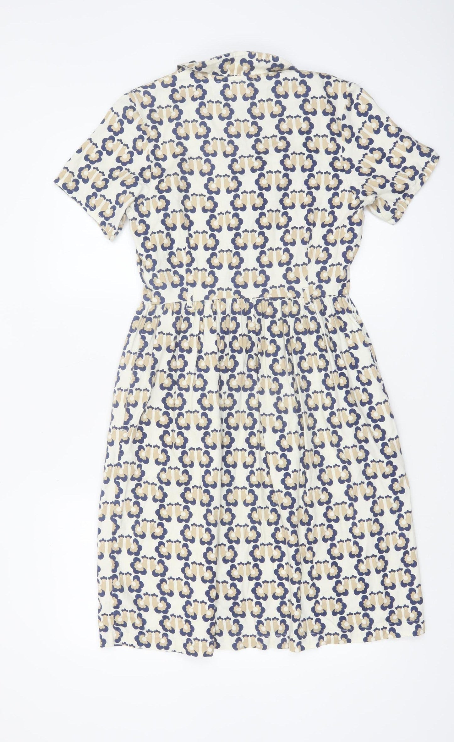 Orla Kiely People Tree Women's Multicoloured Size 10 Cotton Shirt Dress