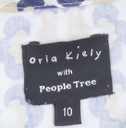 Orla Kiely People Tree Women's Multicoloured Size 10 Cotton Shirt Dress