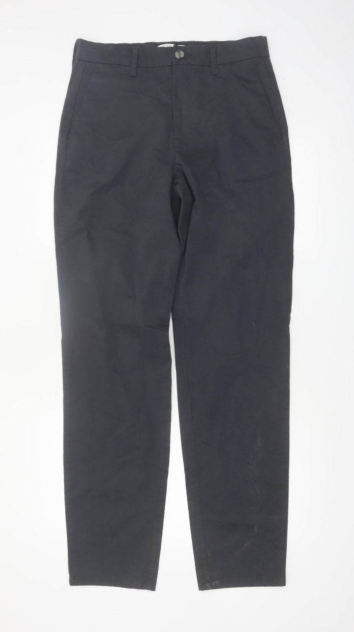 Marks and Spencer Men's Black Regular Fit Chino Trousers 30/33