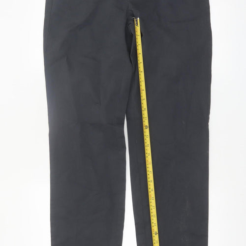 Marks and Spencer Men's Black Regular Fit Chino Trousers 30/33