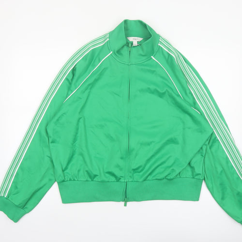 Marks and Spencer Women's Green L Full Zip Track Jacket