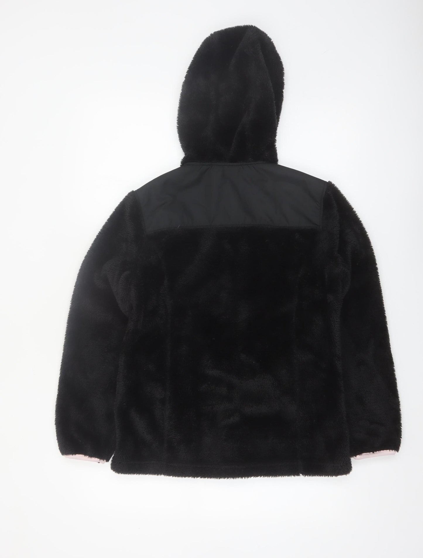 DKNY Jeans Women's Black Full Zip Hooded Sweatshirt Size L