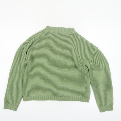 Damart Women's Green Acrylic V-Neck Button Cardigan Size 10/12