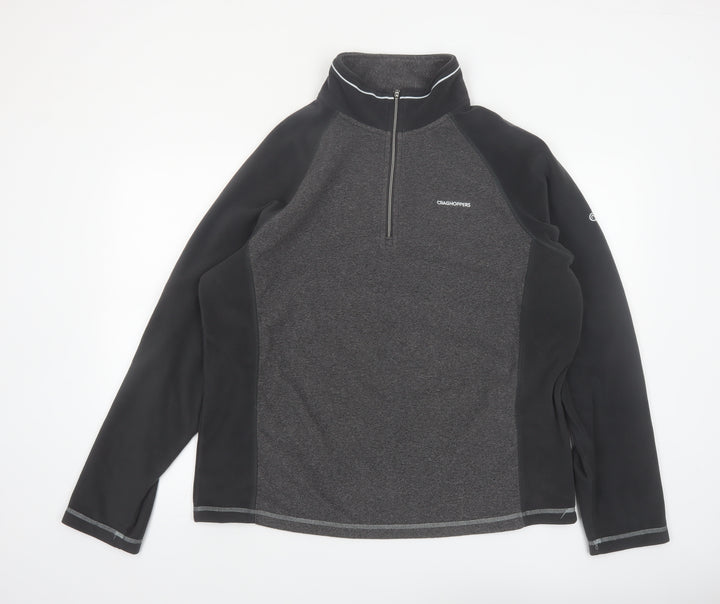 Craghoppers Mens Grey 2XL Fleece Half Zip Pullover Sweatshirt