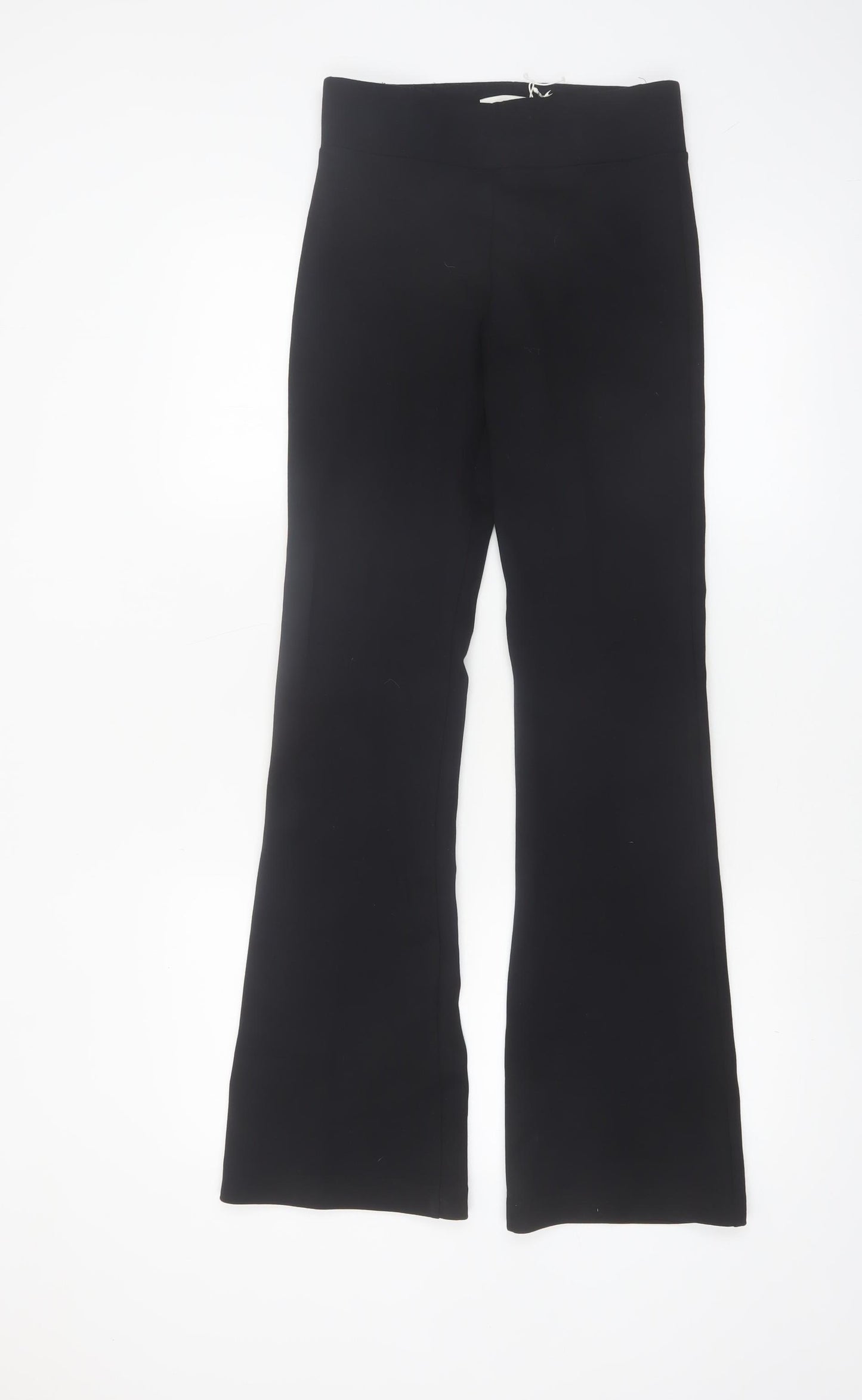 Marks and Spencer Women's Black Flared Trousers Size 6 Regular