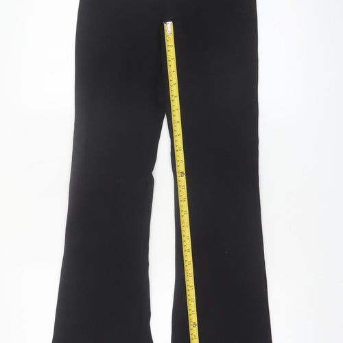 Marks and Spencer Women's Black Flared Trousers Size 6 Regular