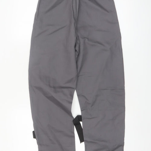 PrettyLittleThing Women Grey Cargo Trousers UK 4 Utility Zip Strap Pants