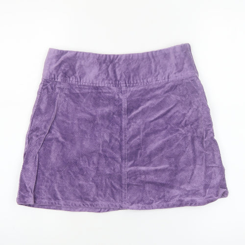 Monki Women’s Purple Corduroy A-Line Short Skirt Size 8