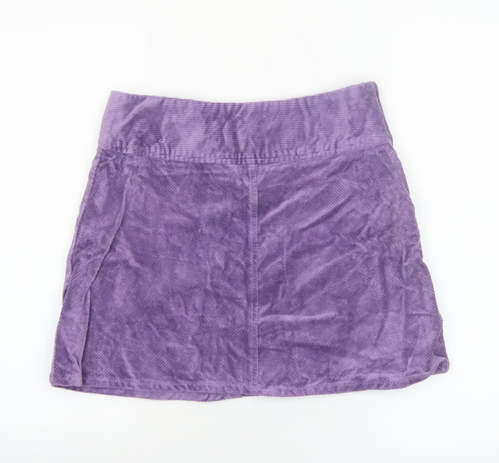 Monki Women’s Purple Corduroy A-Line Short Skirt Size 8