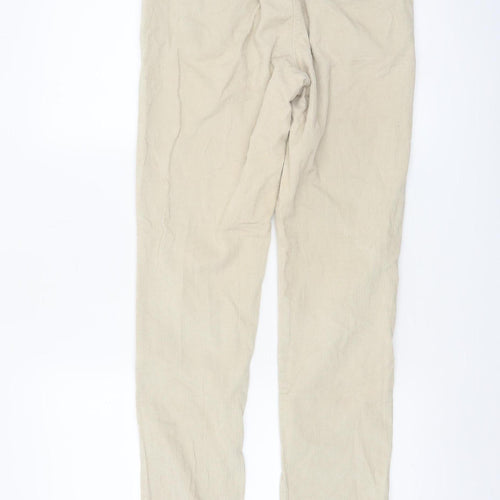 Poetry Women’s Beige Corduroy Chino Trousers UK 6 Regular Fit