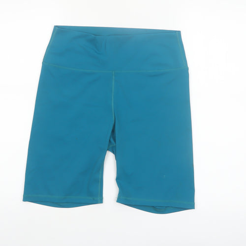 Dunnes Stores Women Teal Biker Activewear Shorts Size L